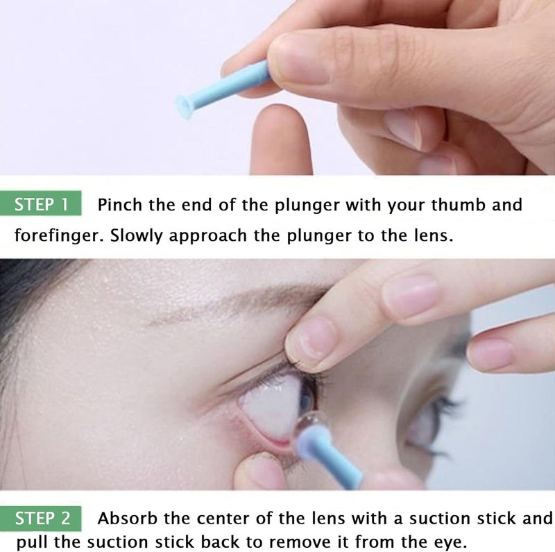 MUQING 6 Pieces Hard Scleral Lens Remover Tool for RGP, Silicone Eye Contact Lens Plunger Suction Cup - Image 4